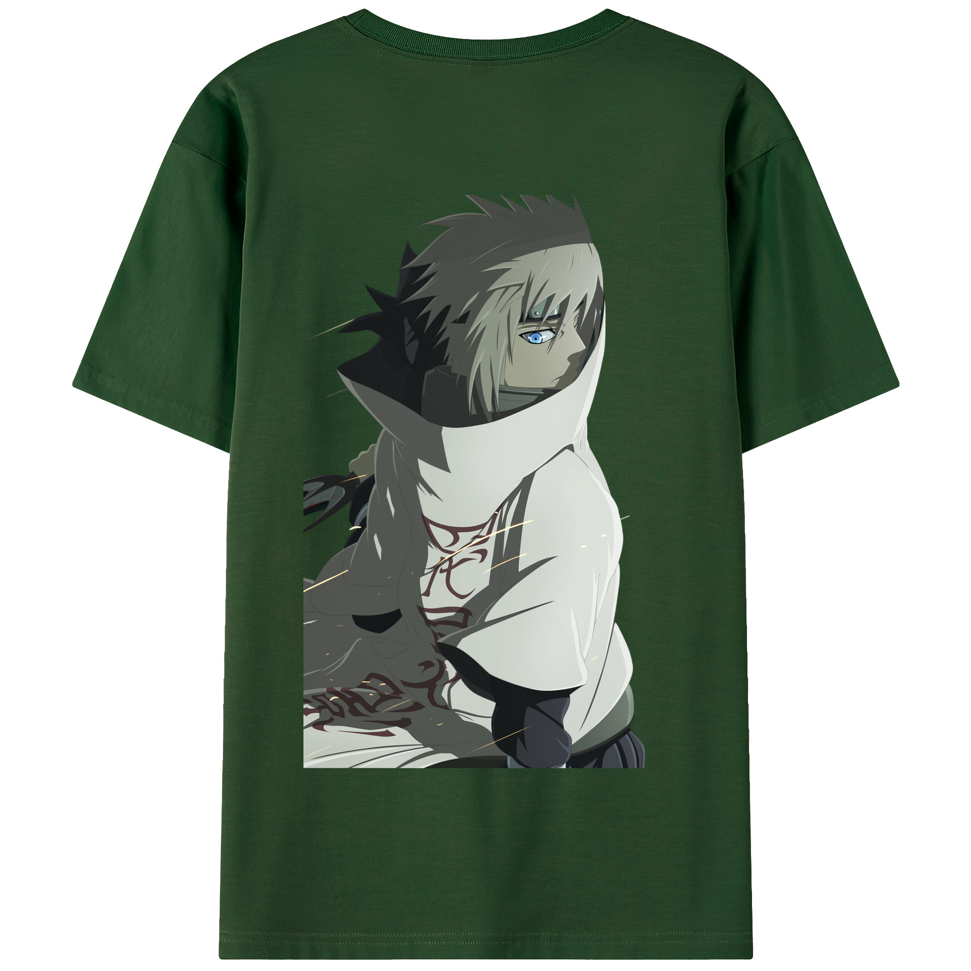 （画像用） NARUTO -ナルト- 波風 ミナト Namikaze Minato 綿100％半袖Tシャツ（背面プリント）